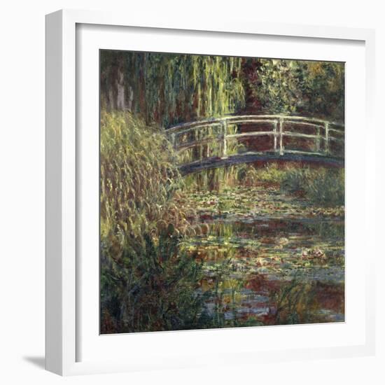 Waterlily Pond: Pink Harmony, 1900-Claude Monet-Framed Art Print