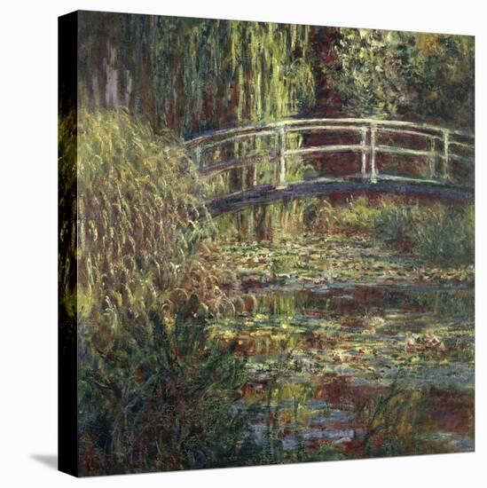 Waterlily Pond: Pink Harmony, 1900-Claude Monet-Stretched Canvas