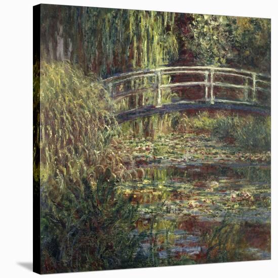 Waterlily Pond: Pink Harmony, 1900-Claude Monet-Stretched Canvas