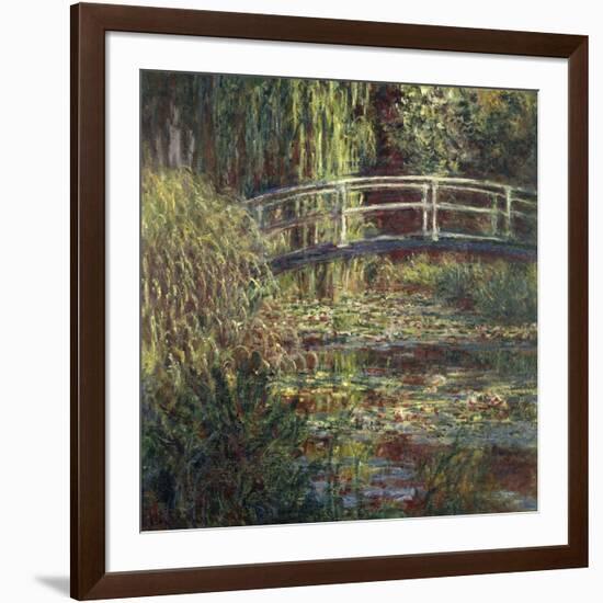 Waterlily Pond: Pink Harmony, 1900-Claude Monet-Framed Art Print