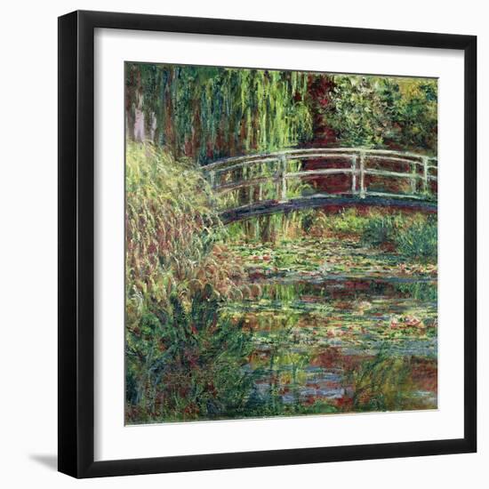 Waterlily Pond, Pink Harmony (Le Bassin Aux Nymphéas, Harmonie Ros)-Claude Monet-Framed Premium Giclee Print