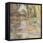 Waterlily Pond: The Bridge-Claude Monet-Framed Stretched Canvas