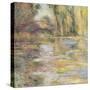 Waterlily Pond: The Bridge-Claude Monet-Stretched Canvas