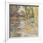 Waterlily Pond: The Bridge-Claude Monet-Framed Giclee Print