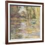 Waterlily Pond: The Bridge-Claude Monet-Framed Giclee Print