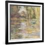 Waterlily Pond: The Bridge-Claude Monet-Framed Giclee Print