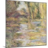 Waterlily Pond: The Bridge-Claude Monet-Mounted Giclee Print