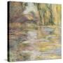 Waterlily Pond: The Bridge-Claude Monet-Stretched Canvas