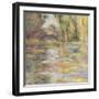 Waterlily Pond: The Bridge-Claude Monet-Framed Giclee Print