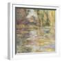 Waterlily Pond: The Bridge-Claude Monet-Framed Giclee Print