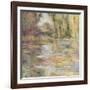 Waterlily Pond: The Bridge-Claude Monet-Framed Giclee Print