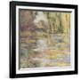 Waterlily Pond: The Bridge-Claude Monet-Framed Giclee Print