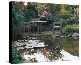 Waterlily Pond-null-Stretched Canvas