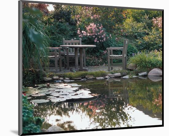Waterlily Pond-null-Mounted Art Print
