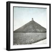 Waterloo (Belgium), the Lion of Waterloo-Leon, Levy et Fils-Framed Photographic Print