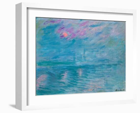 Waterloo Bridge, 1899-1903-Claude Monet-Framed Premium Giclee Print