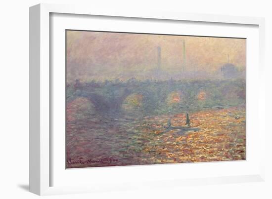 Waterloo Bridge, 1900-Claude Monet-Framed Giclee Print