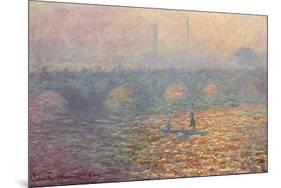 Waterloo Bridge, 1900-Claude Monet-Mounted Giclee Print