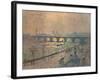 'Waterloo Bridge - A Rainy Day', c1917-Emile Claus-Framed Giclee Print