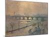 'Waterloo Bridge - A Rainy Day', c1917-Emile Claus-Mounted Giclee Print