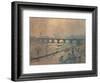 'Waterloo Bridge - A Rainy Day', c1917-Emile Claus-Framed Giclee Print