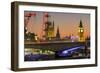 Waterloo Bridge and Big Ben, London, England, United Kingdom, Europe-Charles Bowman-Framed Photographic Print