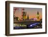 Waterloo Bridge and Big Ben, London, England, United Kingdom, Europe-Charles Bowman-Framed Photographic Print