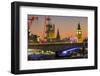 Waterloo Bridge and Big Ben, London, England, United Kingdom, Europe-Charles Bowman-Framed Photographic Print