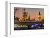 Waterloo Bridge and Big Ben, London, England, United Kingdom, Europe-Charles Bowman-Framed Photographic Print