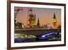 Waterloo Bridge and Big Ben, London, England, United Kingdom, Europe-Charles Bowman-Framed Photographic Print