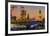 Waterloo Bridge and Big Ben, London, England, United Kingdom, Europe-Charles Bowman-Framed Photographic Print