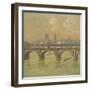 Waterloo Bridge and Hungerford Bridge, 1916-Emile Claus-Framed Giclee Print