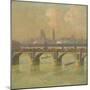 Waterloo Bridge and Hungerford Bridge, 1916-Emile Claus-Mounted Giclee Print