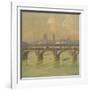 Waterloo Bridge and Hungerford Bridge, 1916-Emile Claus-Framed Giclee Print