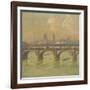 Waterloo Bridge and Hungerford Bridge, 1916-Emile Claus-Framed Giclee Print