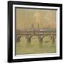 Waterloo Bridge and Hungerford Bridge, 1916-Emile Claus-Framed Giclee Print