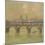 Waterloo Bridge and Hungerford Bridge, 1916-Emile Claus-Mounted Giclee Print