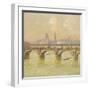 Waterloo Bridge and Hungerford Bridge with the Houses of Parliament Beyond, 1916-Emile Claus-Framed Giclee Print