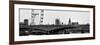 Waterloo Bridge and London Eye - Big Ben and Millennium Wheel - River Thames - City of London - UK-Philippe Hugonnard-Framed Photographic Print