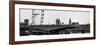 Waterloo Bridge and London Eye - Big Ben and Millennium Wheel - River Thames - City of London - UK-Philippe Hugonnard-Framed Photographic Print