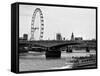 Waterloo Bridge and London Eye - Big Ben and Millennium Wheel - River Thames - City of London - UK-Philippe Hugonnard-Framed Stretched Canvas