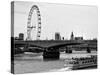 Waterloo Bridge and London Eye - Big Ben and Millennium Wheel - River Thames - City of London - UK-Philippe Hugonnard-Stretched Canvas