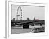 Waterloo Bridge and London Eye - Big Ben and Millennium Wheel - River Thames - City of London - UK-Philippe Hugonnard-Framed Photographic Print