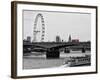 Waterloo Bridge and London Eye - Big Ben and Millennium Wheel - River Thames - City of London - UK-Philippe Hugonnard-Framed Photographic Print