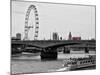 Waterloo Bridge and London Eye - Big Ben and Millennium Wheel - River Thames - City of London - UK-Philippe Hugonnard-Mounted Photographic Print