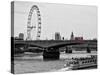 Waterloo Bridge and London Eye - Big Ben and Millennium Wheel - River Thames - City of London - UK-Philippe Hugonnard-Stretched Canvas