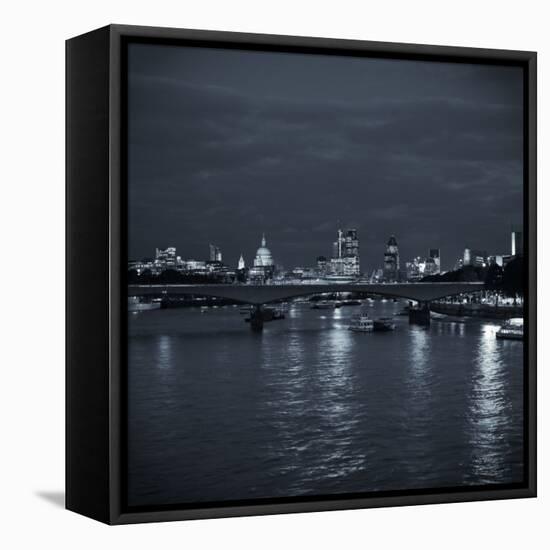 Waterloo Bridge and River Thames, London, England-Jon Arnold-Framed Stretched Canvas