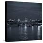 Waterloo Bridge and River Thames, London, England-Jon Arnold-Stretched Canvas