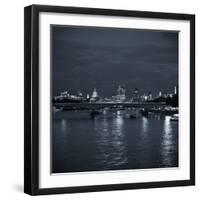 Waterloo Bridge and River Thames, London, England-Jon Arnold-Framed Premium Photographic Print