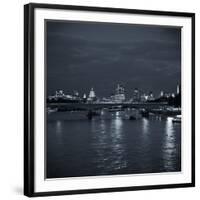 Waterloo Bridge and River Thames, London, England-Jon Arnold-Framed Premium Photographic Print